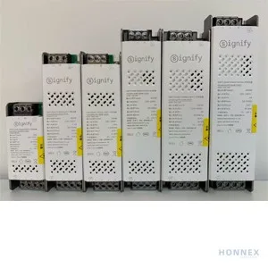 PHILIPS CertaDrive SPS 24VDC complete 6-model lineup — all wattages from 60W to 400W shown in ascending size with Signify brand labels