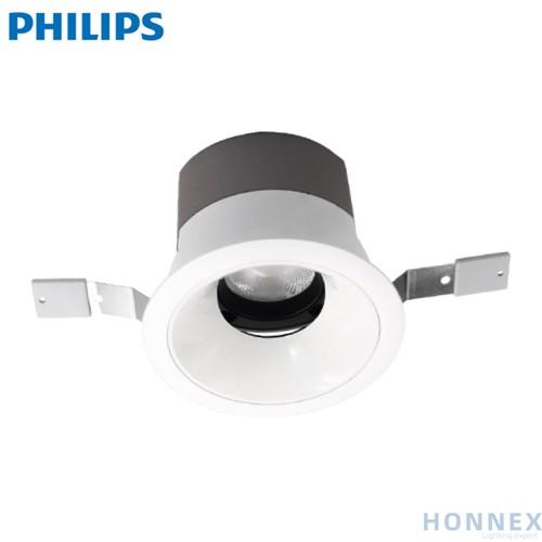 PHILIPS Slim Recessed Anti-glare LED Spotlight RS039B RC Rd D75 9W 30K 24D WH 911401900426